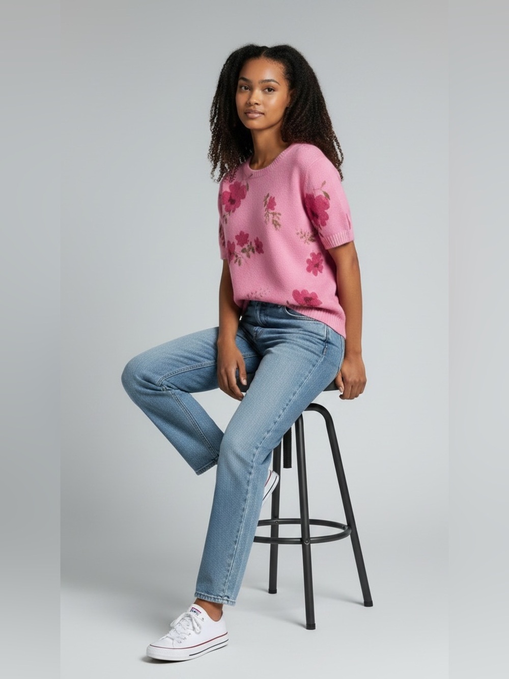 NWT Cece Floral Sweater Size M - Picture 5 of 7